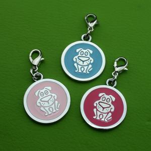 犬または猫のための工場の金属亜鉛合金の手タグqrコードのペットタグ