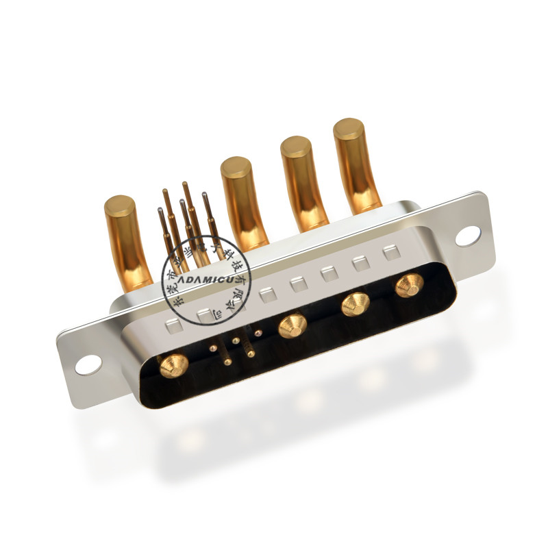 直角ハイパワー男性用9w4 d-subコネクタ（PCB用）