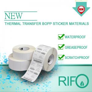 プライベート熱転写ロールコーティングされたブランクバーコード自己粘着ラベル