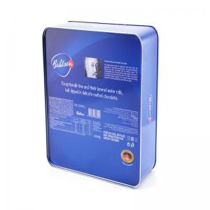 食品グレードのクッキーの錫箱、長方形のチョコレートの錫箱