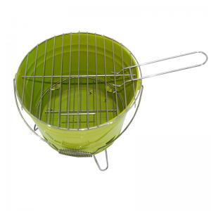 ミニカラフルなポータブルバケツbbq炭のグリル