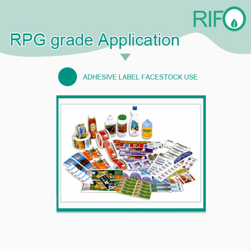 防水ステッカーラベルMSDS RoHSを含む合成白色BOPP材料