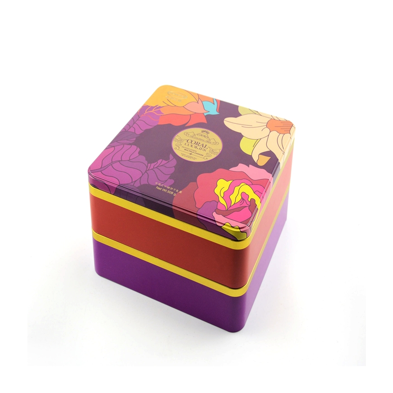 mooncake、クッキー包装のための熱い販売の角形錫箱