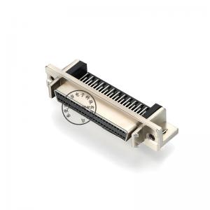 工場卸売SCSI 50ピンDBコネクタ女性亜鉛合金直角