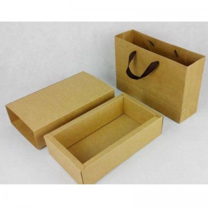 クラフトカード紙箱および袋包装