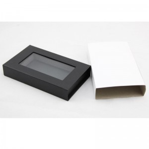 リジッドペーパーボックス、PETウィンドウ付き