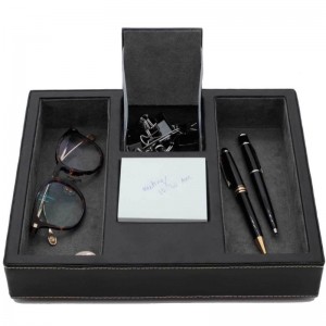 ブラックレザーバレットトレイ