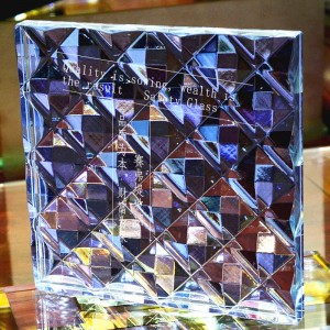 中国工場のインテリア装飾積層壁ファブリックガラスの隔壁