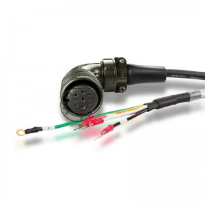 産業用電気ケーブルデルタサーボモータPVCシールド電源ケーブル