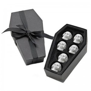 カスタム印刷ハロウィン日段ボールパッケージ棺形状ギフトボックス