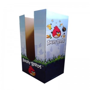 カスタム段ボールディスプレイスタンド、段ボールディスプレイラック、フロア表示棚ユニット