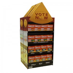 高品質のカスタムフロアペーパー段ボールのディスプレイスタンド