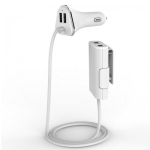 KPS-8501LC外部4 USBポート付きカーチャージャー