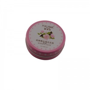 スモールラウンドツーピースリップクリーム、化粧品包装錫箱