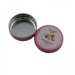 スモールラウンドツーピースリップクリーム、化粧品包装錫箱