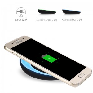 KPS-9503HC OEM革新的なボウル10 w高速qi電話ワイヤレス充電器とled