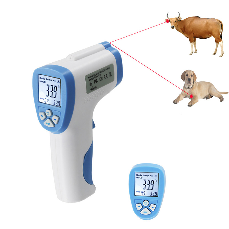 家畜養殖場における高温の動物温度測定温度計