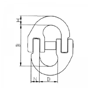 G80チェーンとスプリングとの接続
