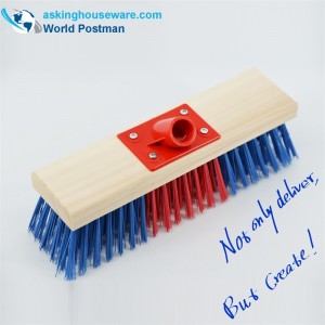 Akbrandロングハンドル木製ブラシアウトドアプッシュ用