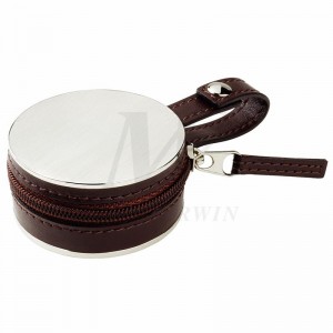 フォトフレーム付きPU /メタル旅行目覚まし時計_B86421