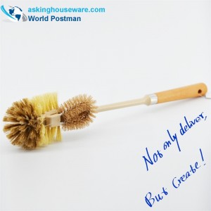 Akbrandトイレットボウルのブラシビーチハンドル多機能の小さなクリーニングブラシ