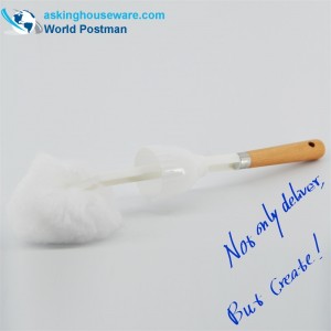 Akbrandソフトトイレクリーニングブラシビーチハンドルボウルドライヤーデバイス