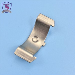 バッテリーのためのカスタマイズされたスプリングスチールの小さなVの平らなバネクリップ