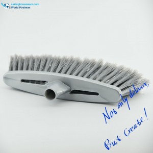 ブラシボードの長くて薄い開口部を持つAkbrandグレーカラープラスチックほうきヘッド