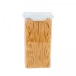 気密蓋付き透明2.6 Lプラスチック食品収納容器