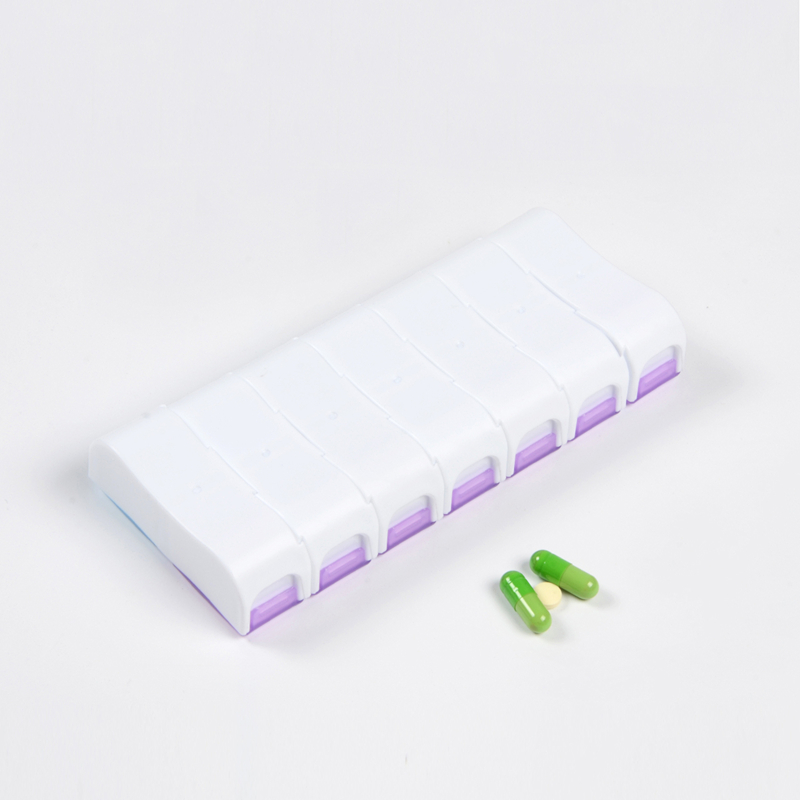 毎週のための取り外し可能なプラスチック14の例の丸薬オルガナイザーの丸薬箱