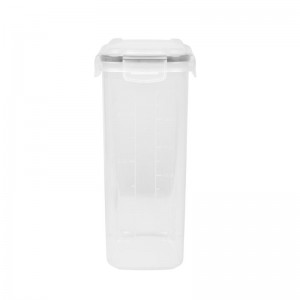 2ピース4サイドロック蓋気密ドライシリアル食品貯蔵容器セット