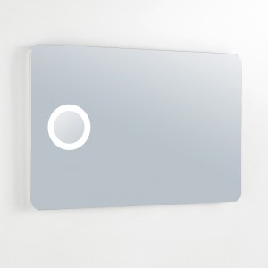 EUおよび米国の高級LED照明付きバックライト付きバスルームミラー（拡大鏡付き） -  ENE-AL-111