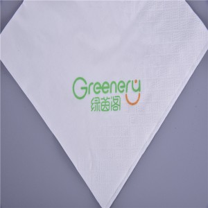 カスタム印刷された1/4オフ折りディナーペーパーナプキン