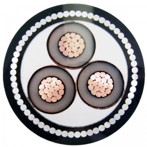 STA / SWAの装甲が付いている中型の電圧多中心装甲ケーブル