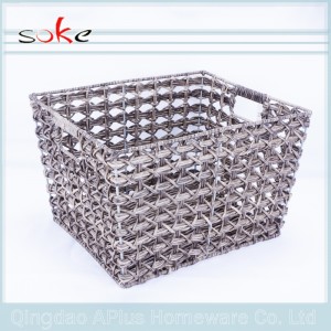 ホット販売PE籐織り収納バスケット