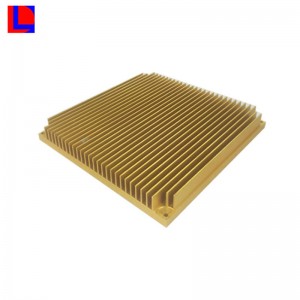 カスタマイズされた銀と黄色の陽極酸化アルミ製ヒートシンク/ラジエーター