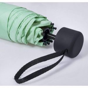 女性の日傘の傘のための金属フレームのより小さい5つの折る雨傘