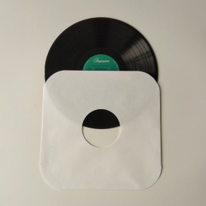 穴が付いている12の白書LPレコード袖33 RPMの丸かど