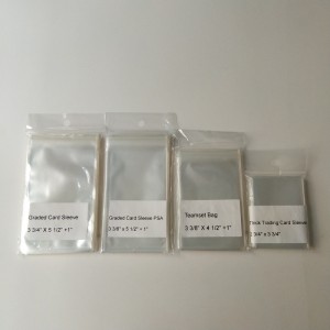 2ミルクリスタルクリアプラスチックポリプロピレングレードカードスリーブ