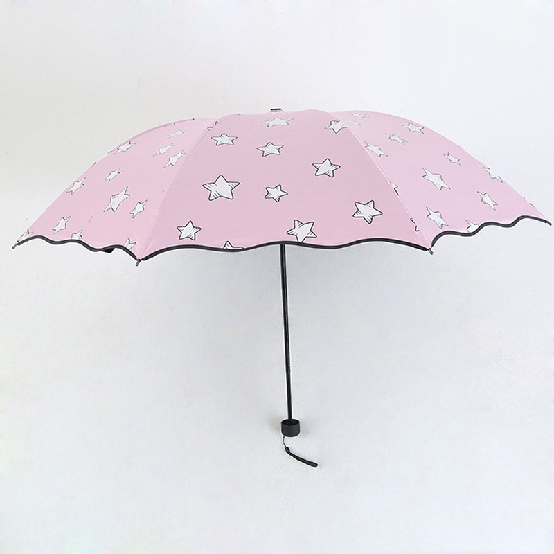 手動開いた機能3折る傘が付いている色の変更雨傘