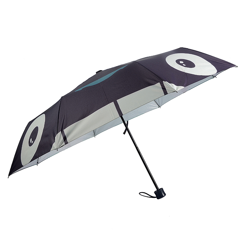 カスタマイズされた3つ折りの手動開いた傘が付いているデジタル印刷の買い物袋の傘