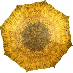 高品質卸売店販売広告屋外フラワー形状ストレート傘