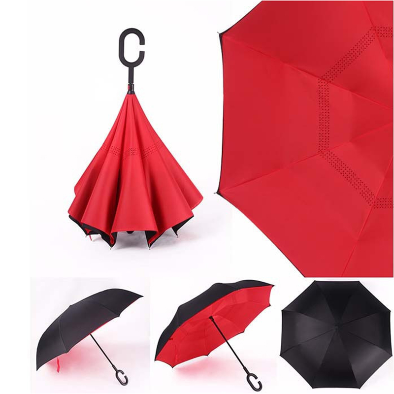 手動開いた機能逆の傘が付いている注文の印刷物の製造業者の傘