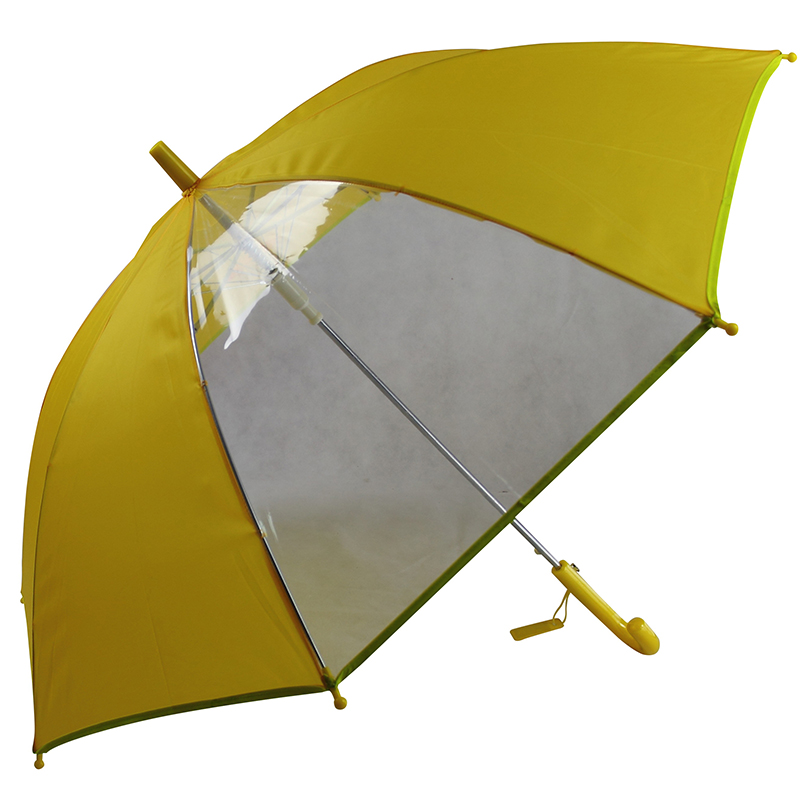 窓パネルの傘の印刷物が付いている子供青い生地の傘は雨傘を印刷します