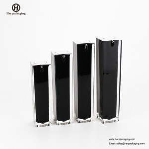 HXL414空アクリルエアレスクリームとローションボトル化粧品包装スキンケアコンテナ