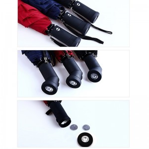 トーチハンドル傘3倍オートオープンとオートクローズ機能雨傘