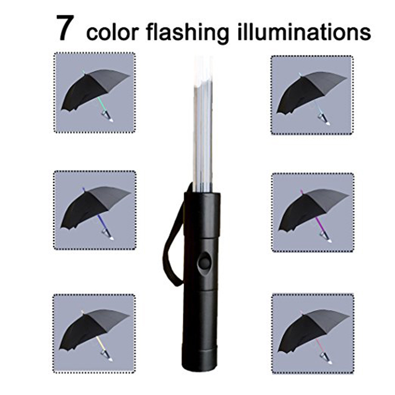 中国昇進のロゴはLEDライトが付いているまっすぐな導かれた傘を変える色を印刷しました