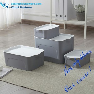 ふたが付いているプラ​​スチック多機能箱、1の明確な収納容器5