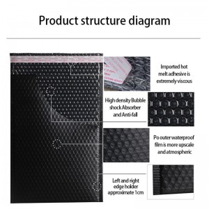 工場卸売カスタムプリントピンク色のプラスチックバブルメーリングバッグパッド入り封筒
