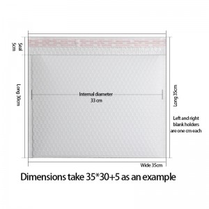 卸売ホワイトクラフト気泡封筒メーラーバッグ